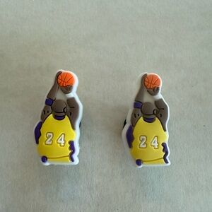 NEW- NBA-LA Lakers Kobe Bryant #24- Croc Charms Set- Rare